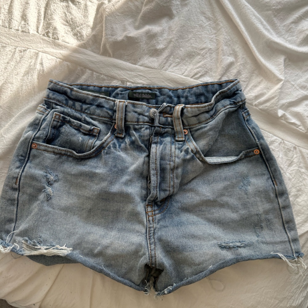 Distressed Denim Women's Shorts